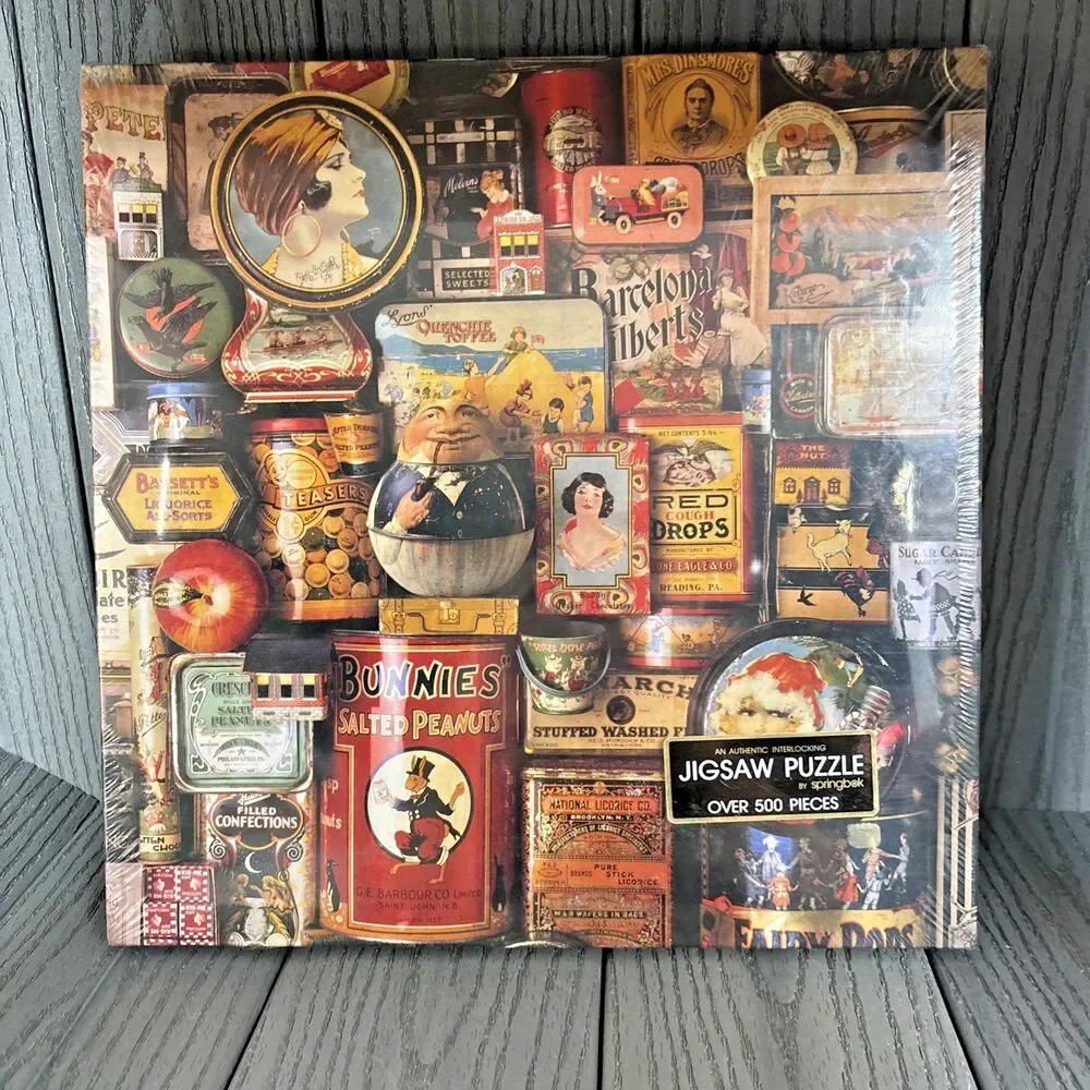 Vintage Springbok 500+ Piece Puzzle “Tims From Simpler Times” Sealed Brand New